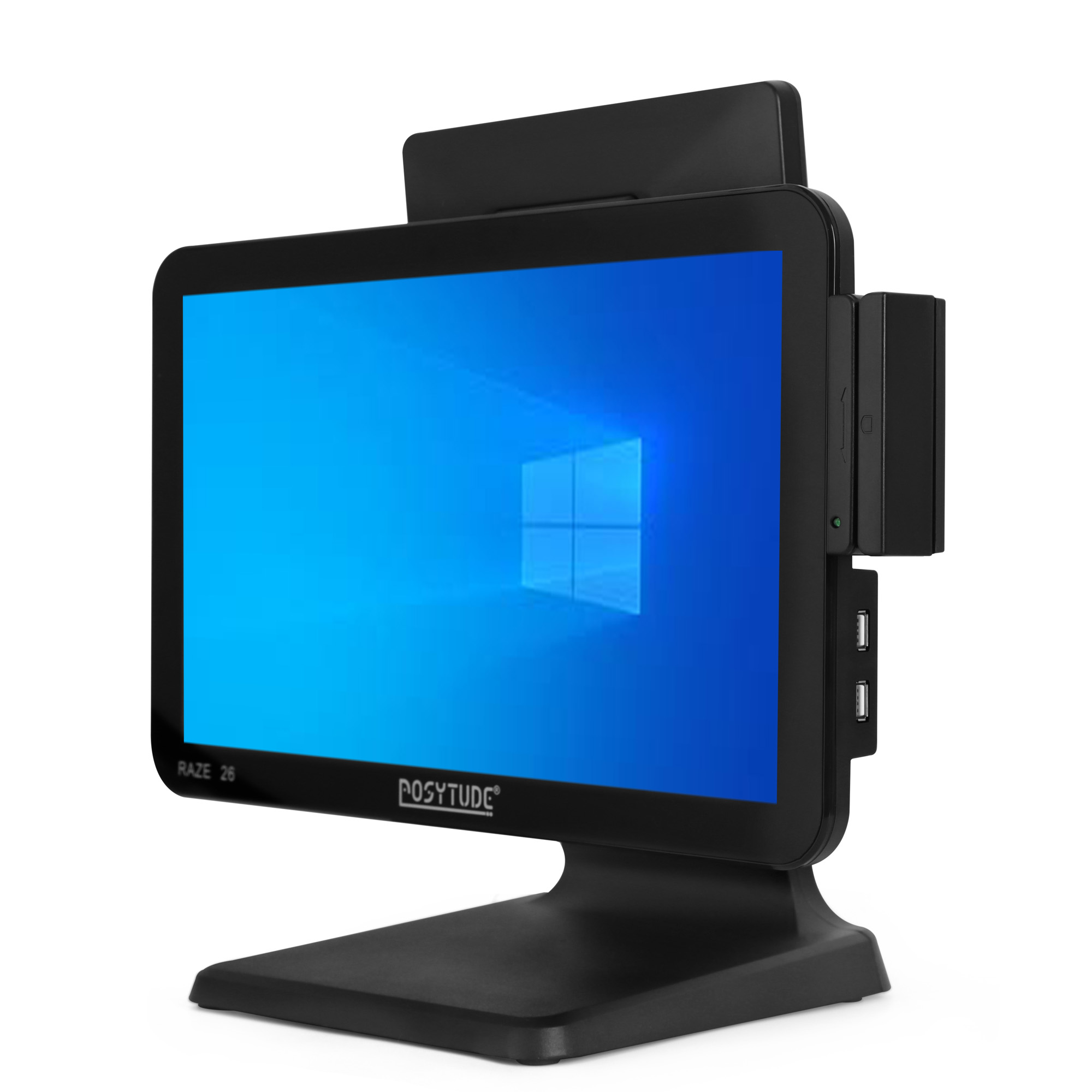RAZE-26 Core i5 Smart Touch POS Terminal with MSR & Customer Display thumbnail 2