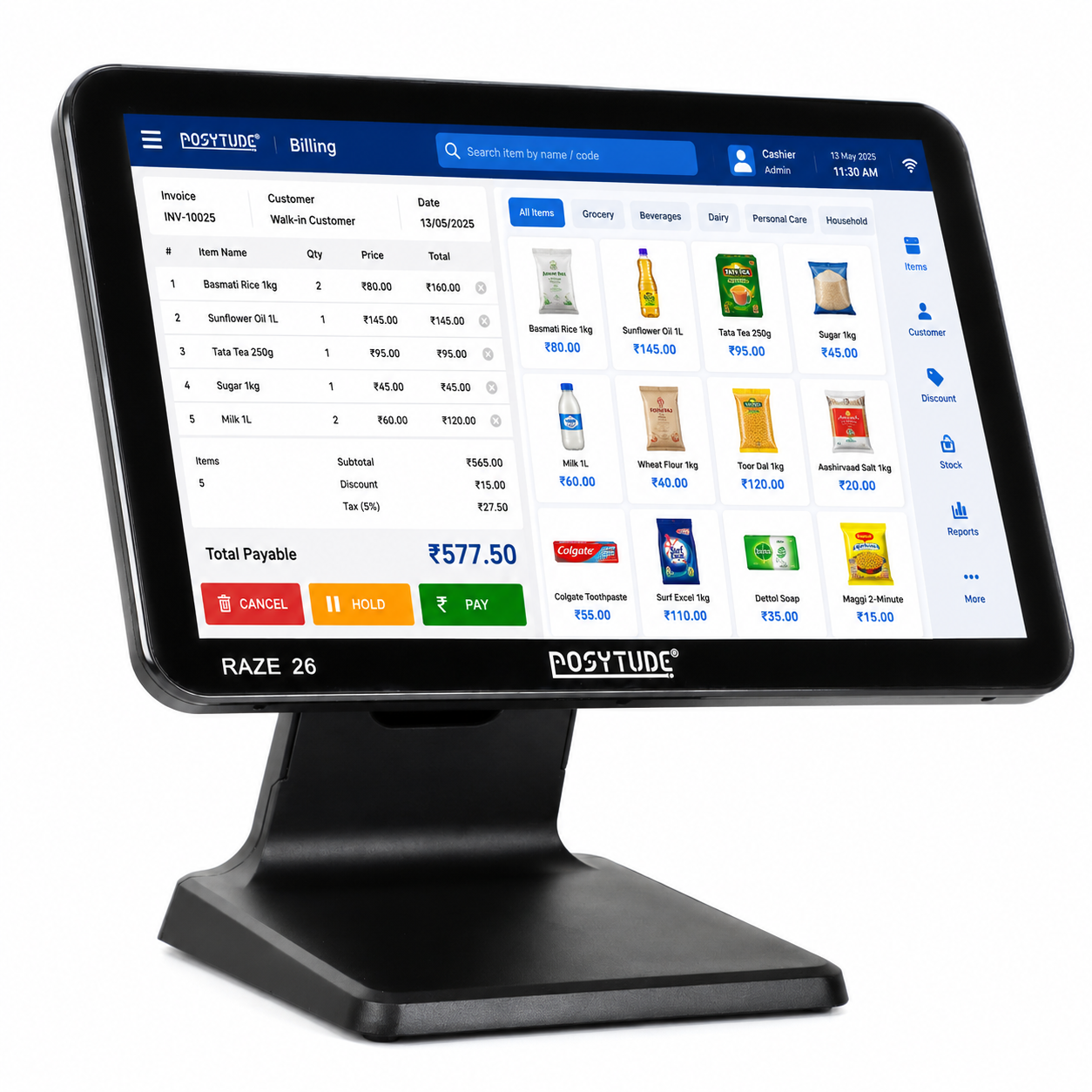 RAZE-26 Core i5 11th Gen Smart Touch POS Terminal thumbnail 2