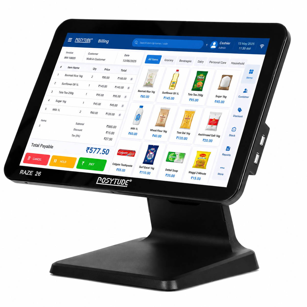 RAZE-26 Core i5 11th Gen Smart Touch POS Terminal — view 1