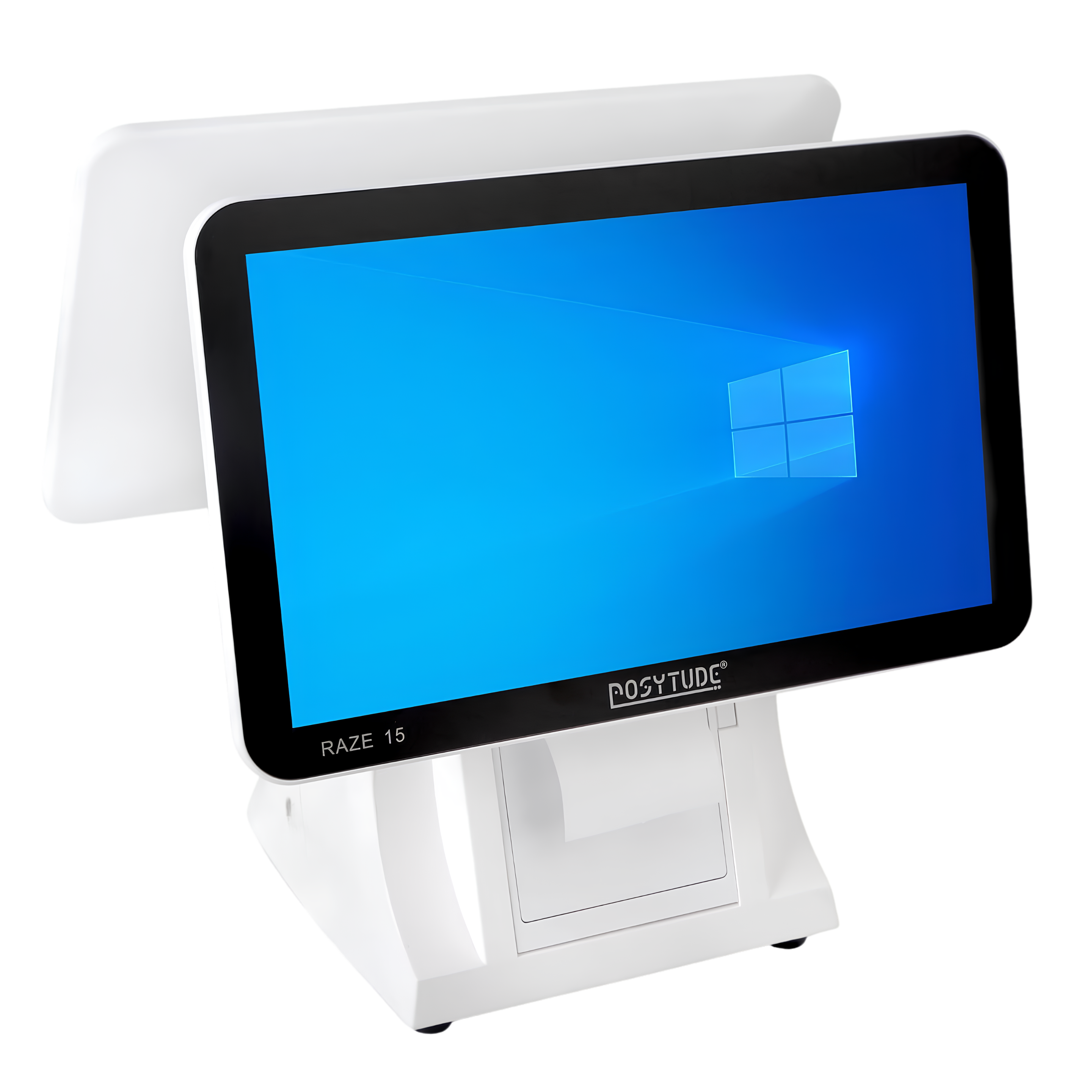 RAZE-15 Core i3 Dual Screen Touch POS Terminal with 3" Thermal Printer & 15.6" Customer Display thumbnail 3