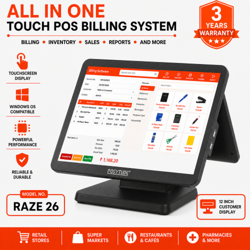 RAZE-26 Core i3 Smart Touch POS Terminal