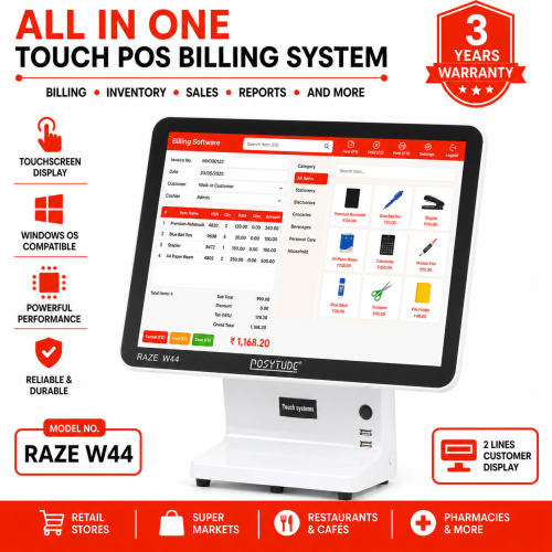 Raze-W44 POS Billing Machine